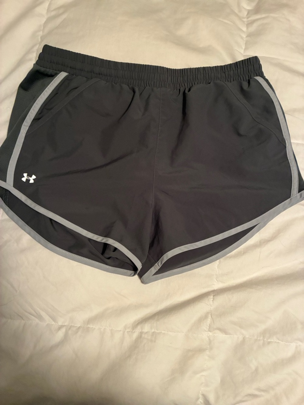 Under Armour Black Athletic Shorts with Gray Trim